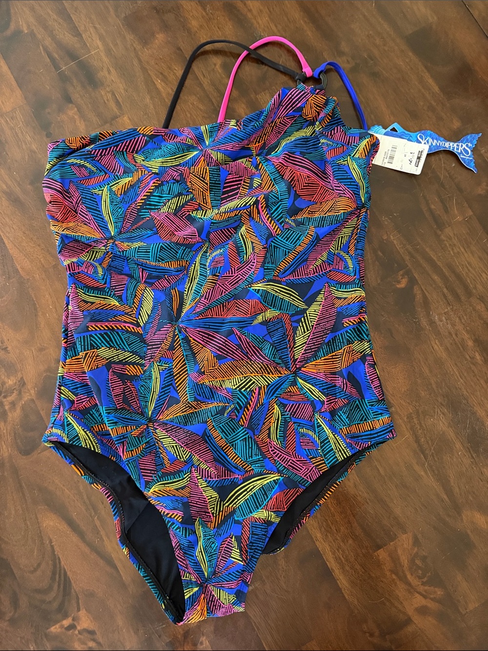 NWT Skinnydippers One Shoulder Bathing Suit